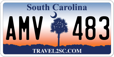 SC license plate AMV483