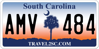 SC license plate AMV484