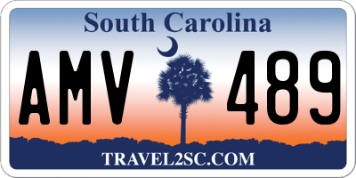 SC license plate AMV489