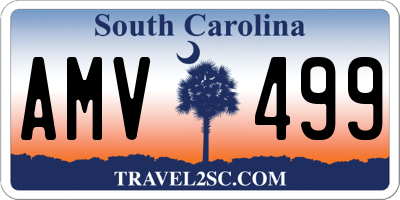 SC license plate AMV499
