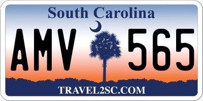 SC license plate AMV565