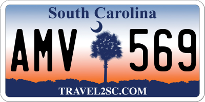 SC license plate AMV569