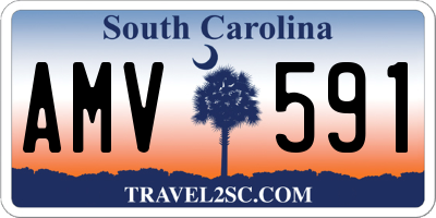 SC license plate AMV591