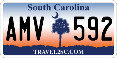 SC license plate AMV592