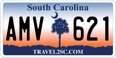 SC license plate AMV621