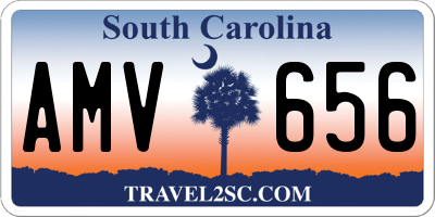 SC license plate AMV656