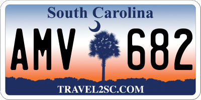 SC license plate AMV682
