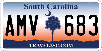 SC license plate AMV683