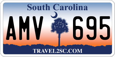 SC license plate AMV695