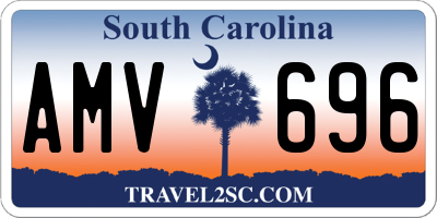 SC license plate AMV696