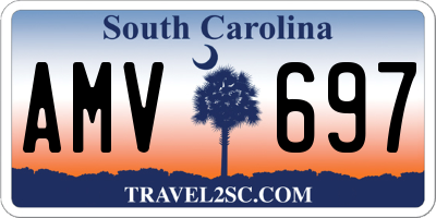 SC license plate AMV697