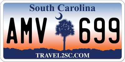 SC license plate AMV699