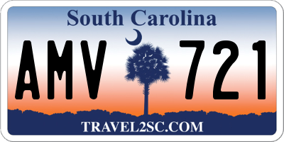 SC license plate AMV721