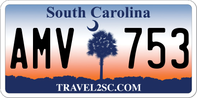 SC license plate AMV753