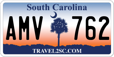 SC license plate AMV762