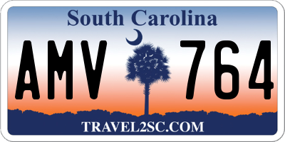 SC license plate AMV764