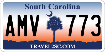 SC license plate AMV773