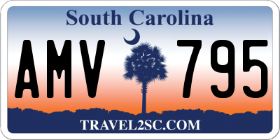SC license plate AMV795