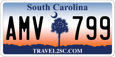 SC license plate AMV799