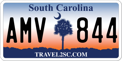 SC license plate AMV844