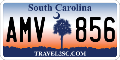 SC license plate AMV856