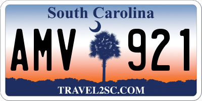 SC license plate AMV921