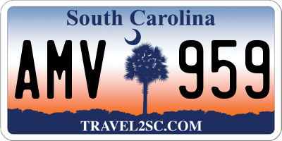 SC license plate AMV959
