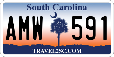 SC license plate AMW591