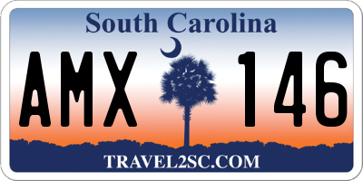 SC license plate AMX146