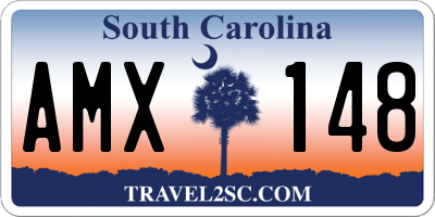 SC license plate AMX148