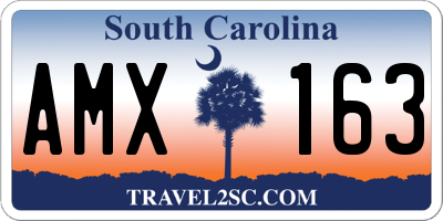 SC license plate AMX163