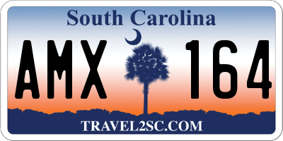 SC license plate AMX164