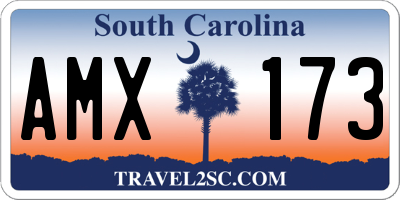 SC license plate AMX173