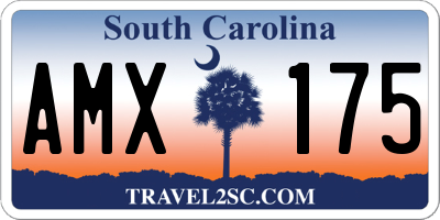 SC license plate AMX175