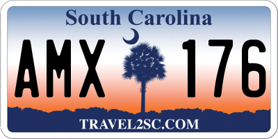 SC license plate AMX176