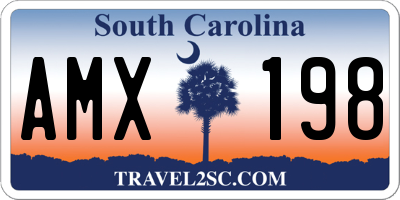 SC license plate AMX198