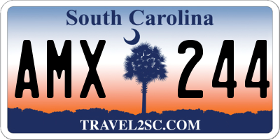 SC license plate AMX244