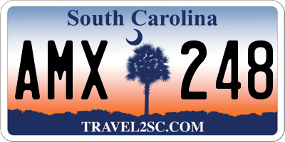 SC license plate AMX248