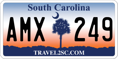 SC license plate AMX249