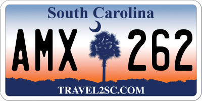 SC license plate AMX262