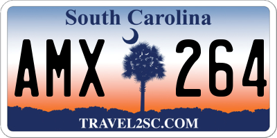 SC license plate AMX264