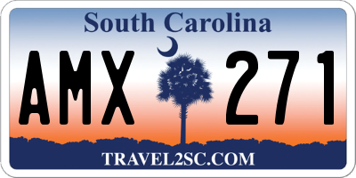SC license plate AMX271
