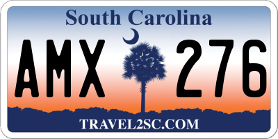 SC license plate AMX276