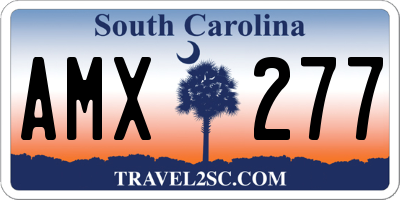 SC license plate AMX277