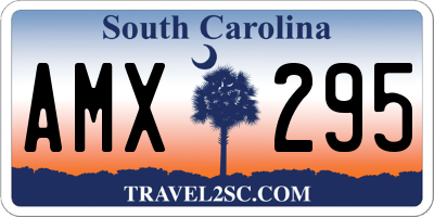 SC license plate AMX295