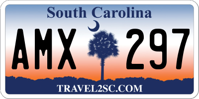 SC license plate AMX297