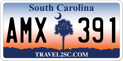 SC license plate AMX391