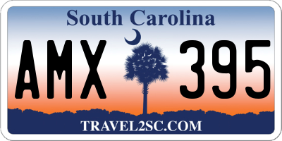SC license plate AMX395