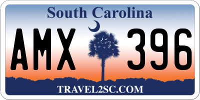 SC license plate AMX396
