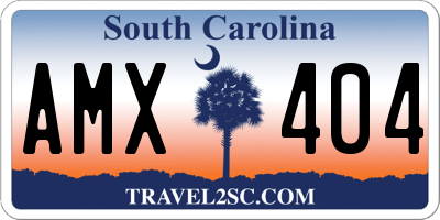 SC license plate AMX404